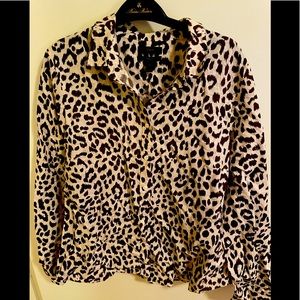 J Crew size 14 linen perfect shirt NWT